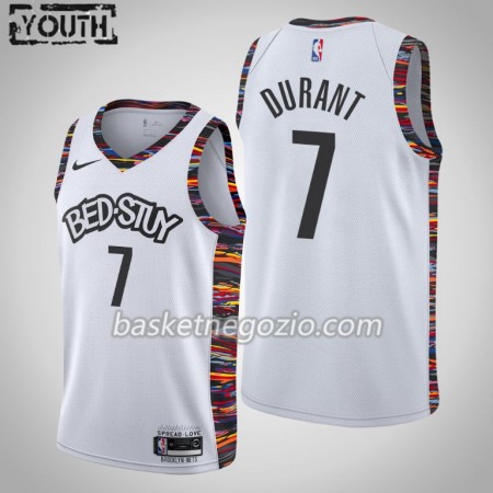 Canotte Bambino Brooklyn Nets Kevin Durant 7 2019-20 Nike City Edition Swingman